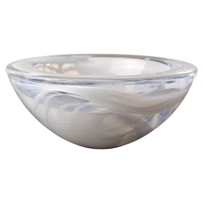 Pre-owned Kosta Boda Anna Ehrner For  Large Atoll Glass Bowl Scandinavian Modern In Transparent
