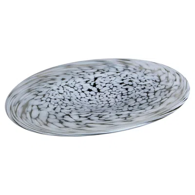 Pre-owned Kosta Boda Art Glass Tray, Scandinavian Modern, Denmark, 1960s Design In Transparent