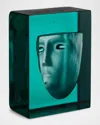 Kosta Boda Azur Frost Petrol Decorative Accent By Bertil Vallien In Blue