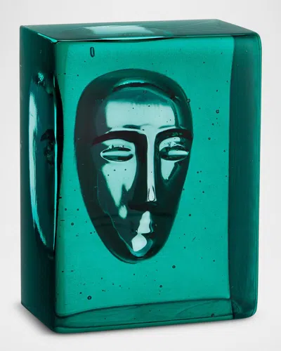 Kosta Boda Azur Man Petrol Decorative Accent By Bertil Vallien In Green