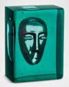 Kosta Boda Azur Man Petrol Decorative Accent By Bertil Vallien In Blue