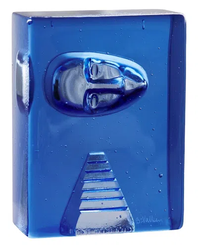 Kosta Boda Azur Stairs Glass In Blue