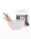 Kosta Boda Beans Clear Frosted Crystal Decorative Bowl In Clear