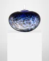 KOSTA BODA BEANS GLASS SCULPTURE, BLUE