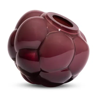 Kosta Boda Berry Tales Blush Glass Object In Purple