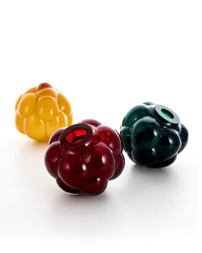 Kosta Boda Berry Tales Glass Sculpture In Emerald