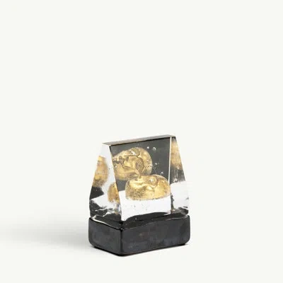 Kosta Boda Black Elements House Of Mystery Gold In Multi
