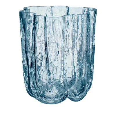 KOSTA BODA CIRCULAR CRACKLE VASE, SMALL