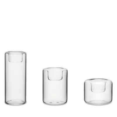 Kosta Boda Clear Happy Votive Holders, Set Of 3 In Transparent