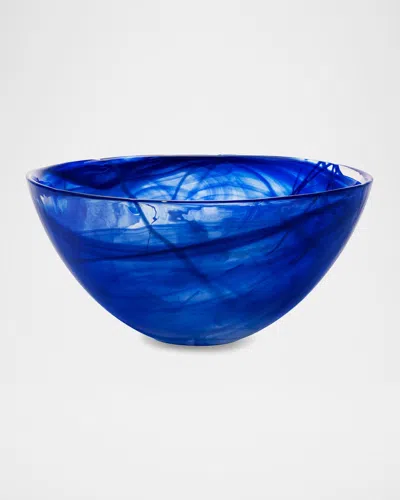 Kosta Boda Contrast Bowl Blue, Large