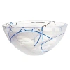 Kosta Boda Contrast Bowl, Large In White/ Multi