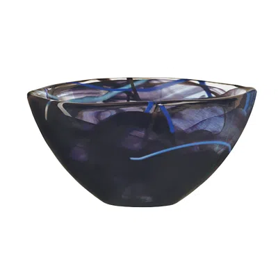 Kosta Boda Contrast Bowl, Small In Black