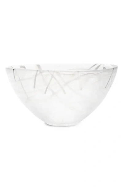 Kosta Boda Contrast Bowl In White