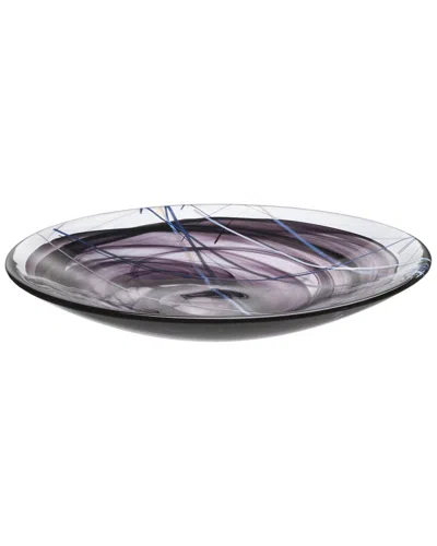 Kosta Boda Contrast Dish In Black