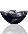 Kosta Boda Contrast Large Bowl In Black