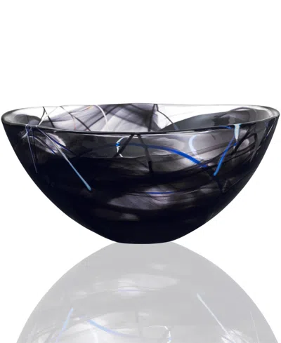 Kosta Boda Contrast Bowl In Black
