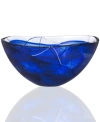 Kosta Boda Contrast Large Bowl, Blue In Blue