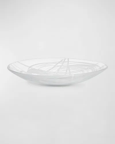 Kosta Boda Contrast Platter In White