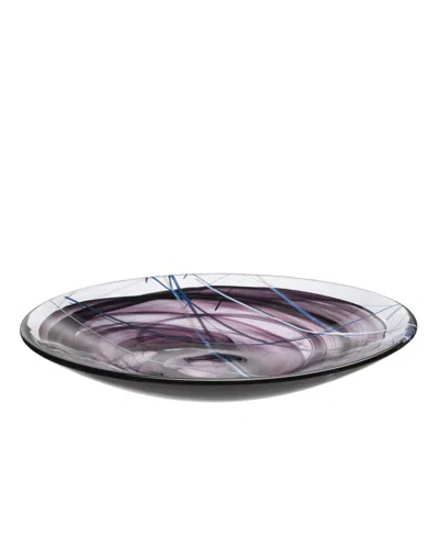 Kosta Boda Contrast Platter In Black