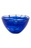 Kosta Boda Contrast Small Bowl In Blue
