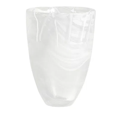 KOSTA BODA CONTRAST VASE, WHITE