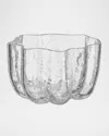 Kosta Boda Crackle Votive Bowl In Clear