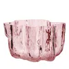 Kosta Boda Crackle Votive Bowl In Pink