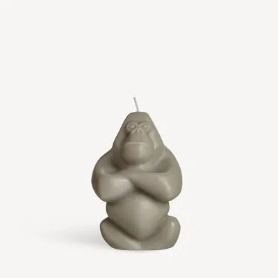 Kosta Boda Gabba Unscented Novelty Candle In Gray