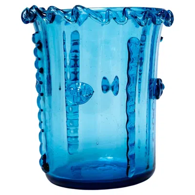 Pre-owned Kosta Boda Glass Vase Attributed To Edvin Ollers For , Sweden, C. 1940 In Blue