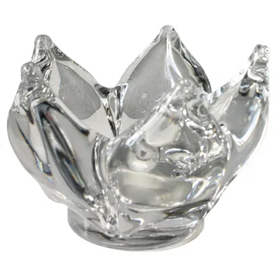Pre-owned Kosta Boda G�ran W�rff For  �vagga� Crystal Glass Bowl � Swedish Art Glass Design In Gray
