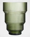 Kosta Boda Pavilion Vase, Green, Large In Dark Green