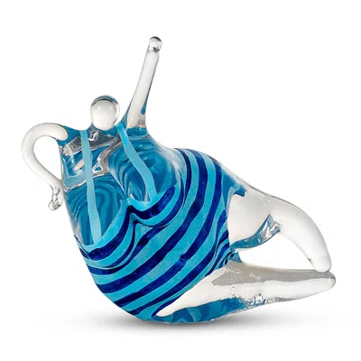 Kosta Boda Happiness Glass Sculpture In Blue