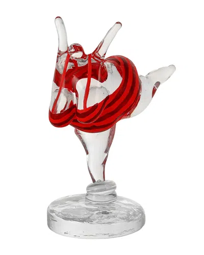 Kosta Boda Happiness Glass Sculpture, Red
