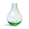 Kosta Boda Iris Vase In Blue/green