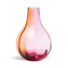 Kosta Boda Iris Vase In Pink/amber