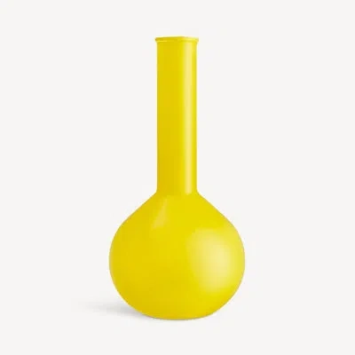 Kosta Boda Lab Crystal Glass Table Vase In Gold