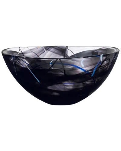 Kosta Boda Large Contrast Bowl In Black