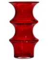Kosta Boda Large Pagod Vase In Red