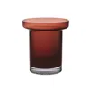 Kosta Boda Limelight Low Vase In Brown