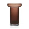 Kosta Boda Limelight Tall Vase In Burgundy