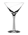 Kosta Boda Line 7.78 Oz. Lead Free Crystal Martini Glass In Clear
