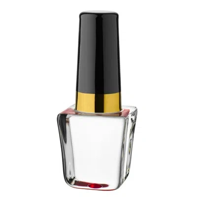 Kosta Boda Make Up Decorative Nail Polish Sculpture In Multi