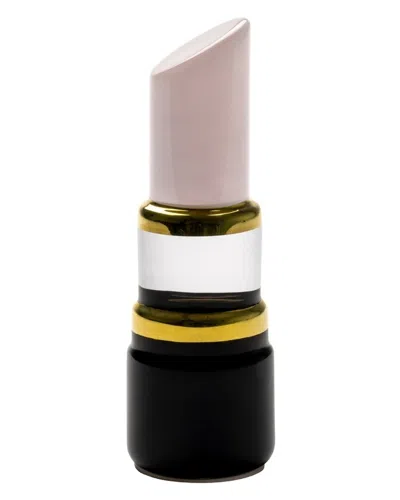 Kosta Boda Make Up Lipstick Soft Pink Sculpture