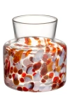 Kosta Boda Meadow Fall Small Vase In Red Multi