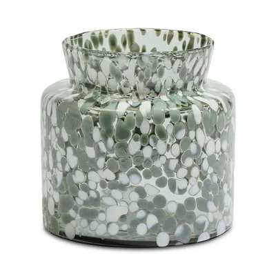 Kosta Boda Meadow Wide Summer Vase In Gray