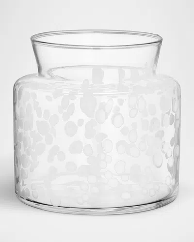 Kosta Boda Meadow Winter Vase, Wide In White