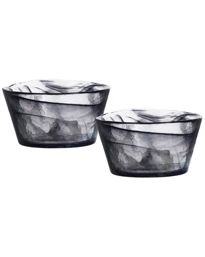 Kosta Boda Mine Bowl In Black