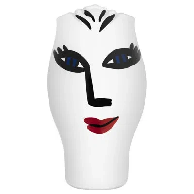KOSTA BODA OPEN MINDS WHITE 9.83" GLASS TABLE VASE