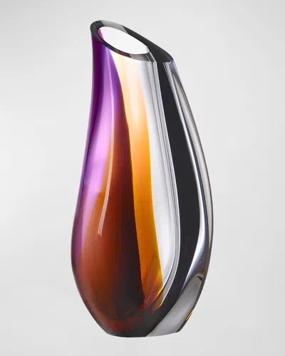 KOSTA BODA ORCHID LOW VASE, 12"
