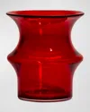 Kosta Boda Small Pagod Vase In Red